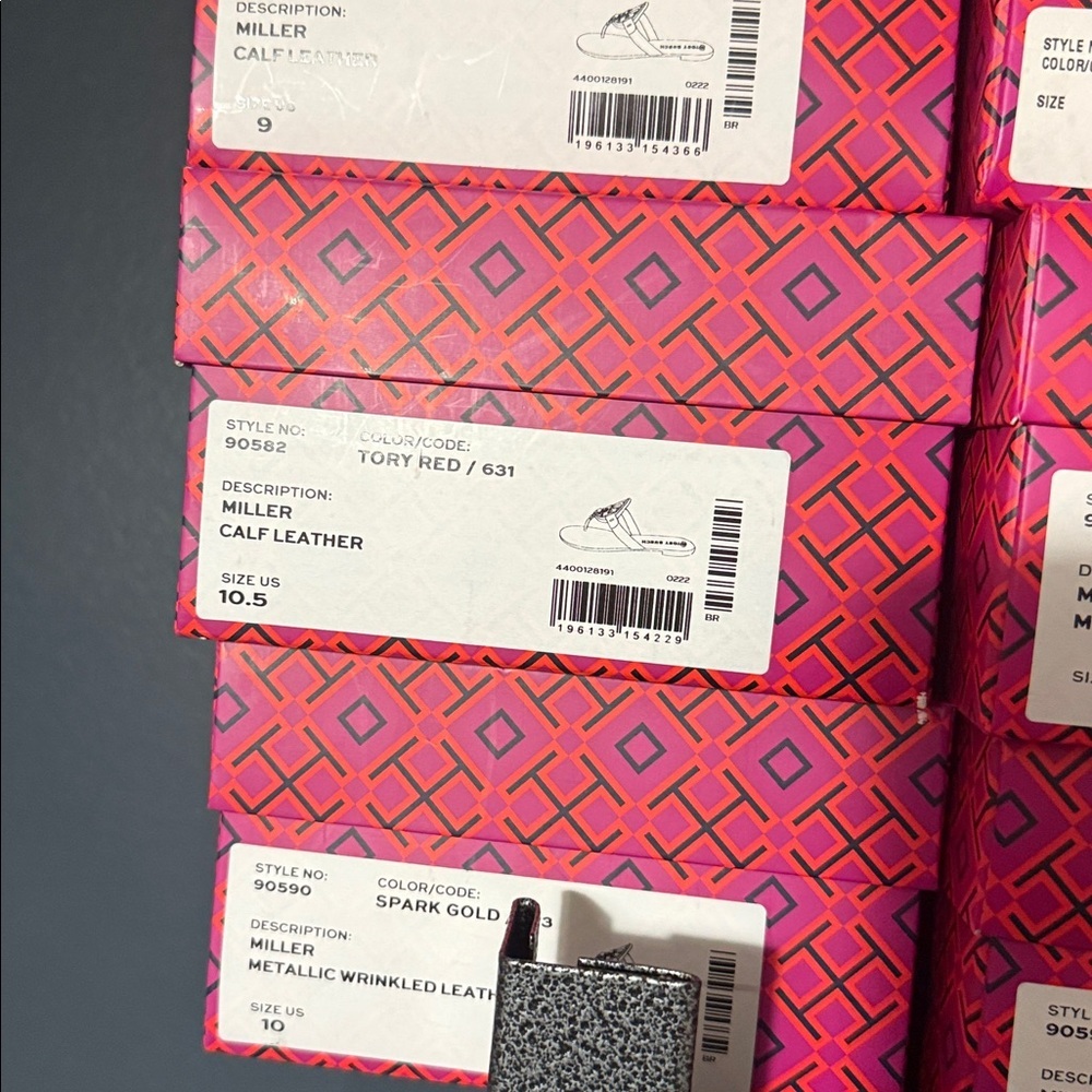 New tory burch miller sandals in red - Picture 7 of 7